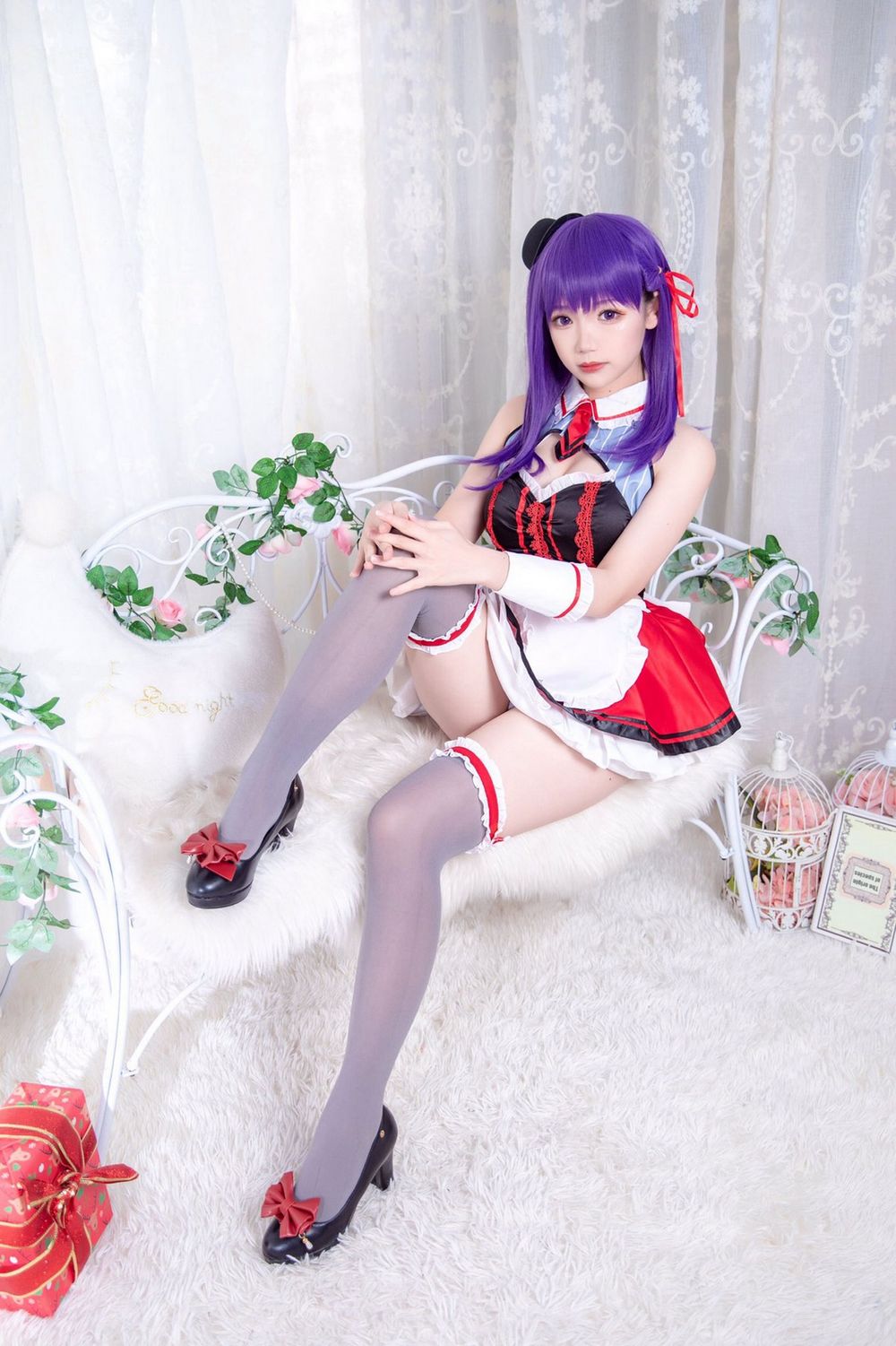 动漫博主雪晴Astra黑丝美腿女仆装扮演Fate-Grand-Order美图